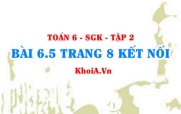 Bài 6.5 trang 8 Toán 6 Tập 2 Kết nối tri thức